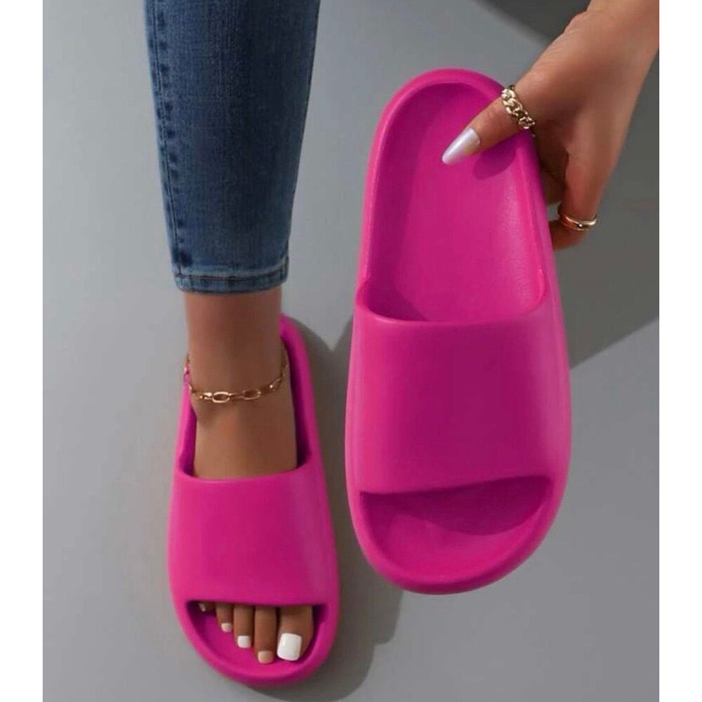 Pink Slides size 36/37= US 6/6.5 In Women’s